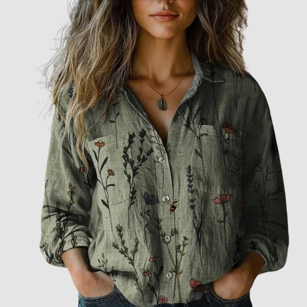 Morena | Blusa estampada vintage