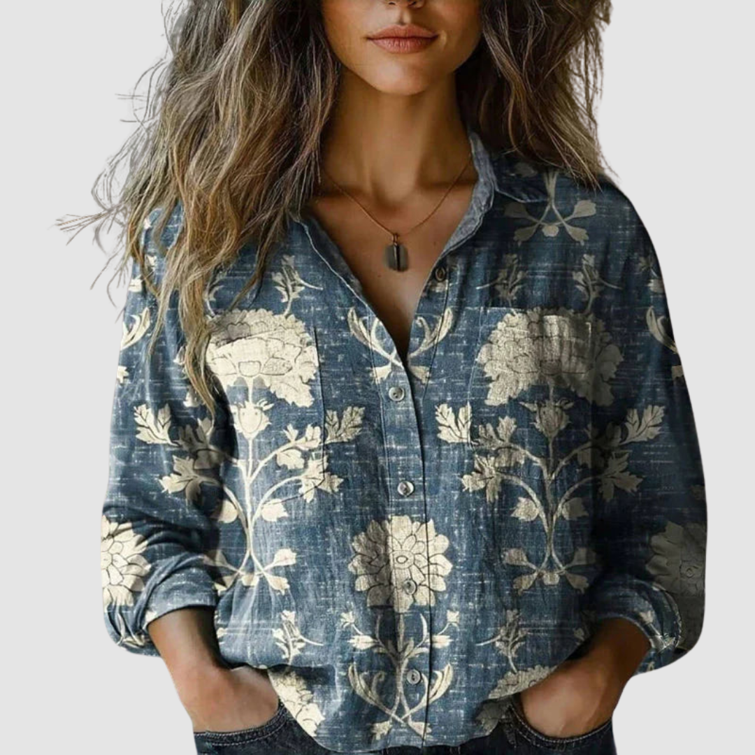 Morena | Blusa estampada vintage