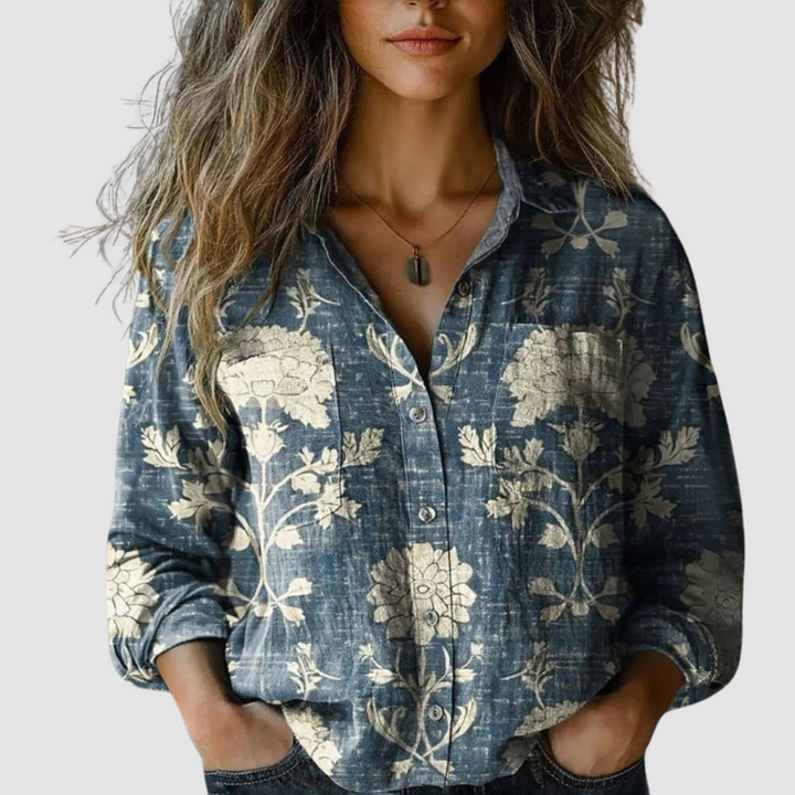 Morena | Blusa estampada vintage