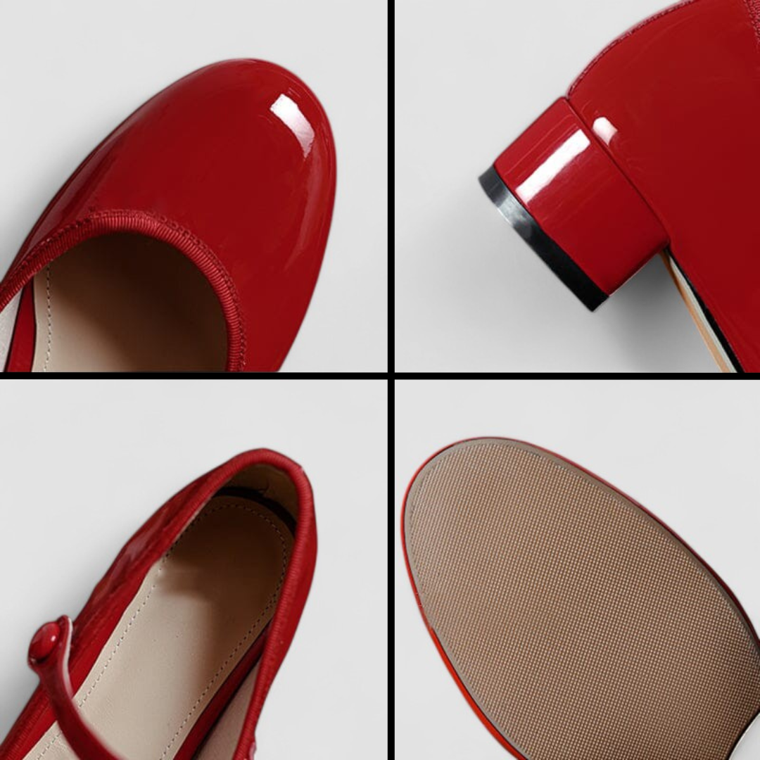 Mayzhera | Women's Flat Mary Jane Shoes, Cushioned Strap Comfort Flats for All-Day Wear