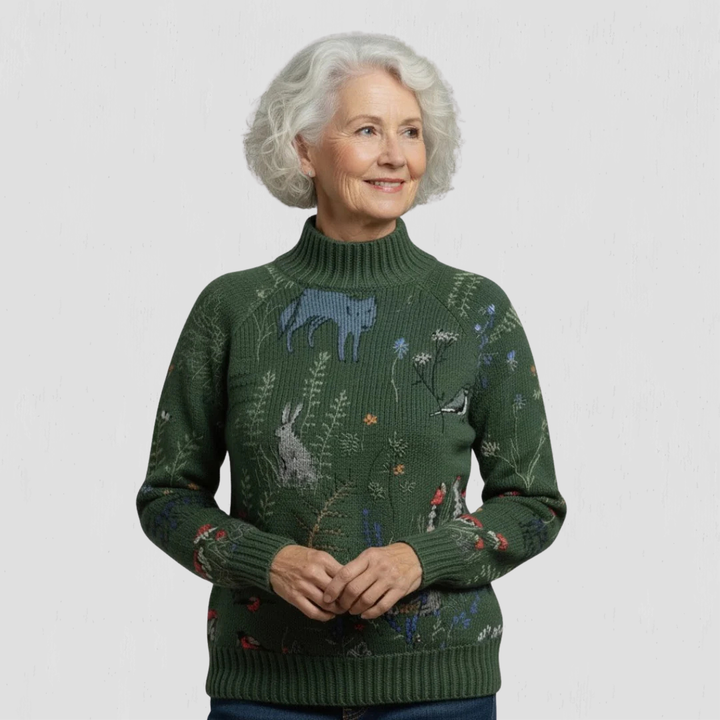 Willow | Cozy Forest Knit Sweater