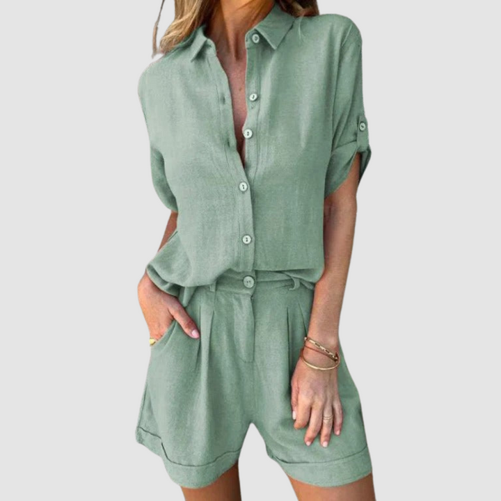 Conjunto Alba Summer | Blusa Leve e Calça Confortável