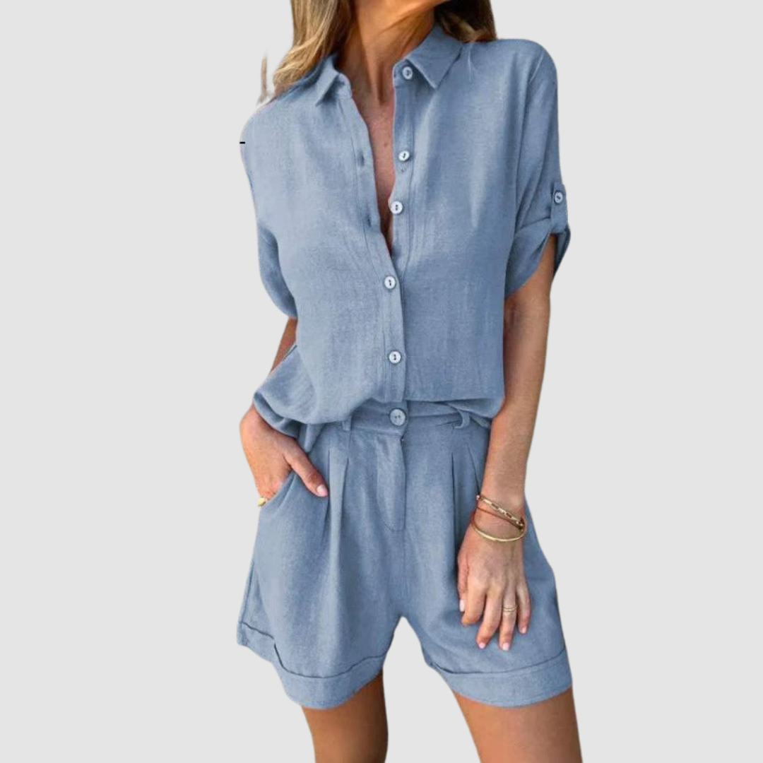 Conjunto Alba Summer | Blusa Leve e Calça Confortável
