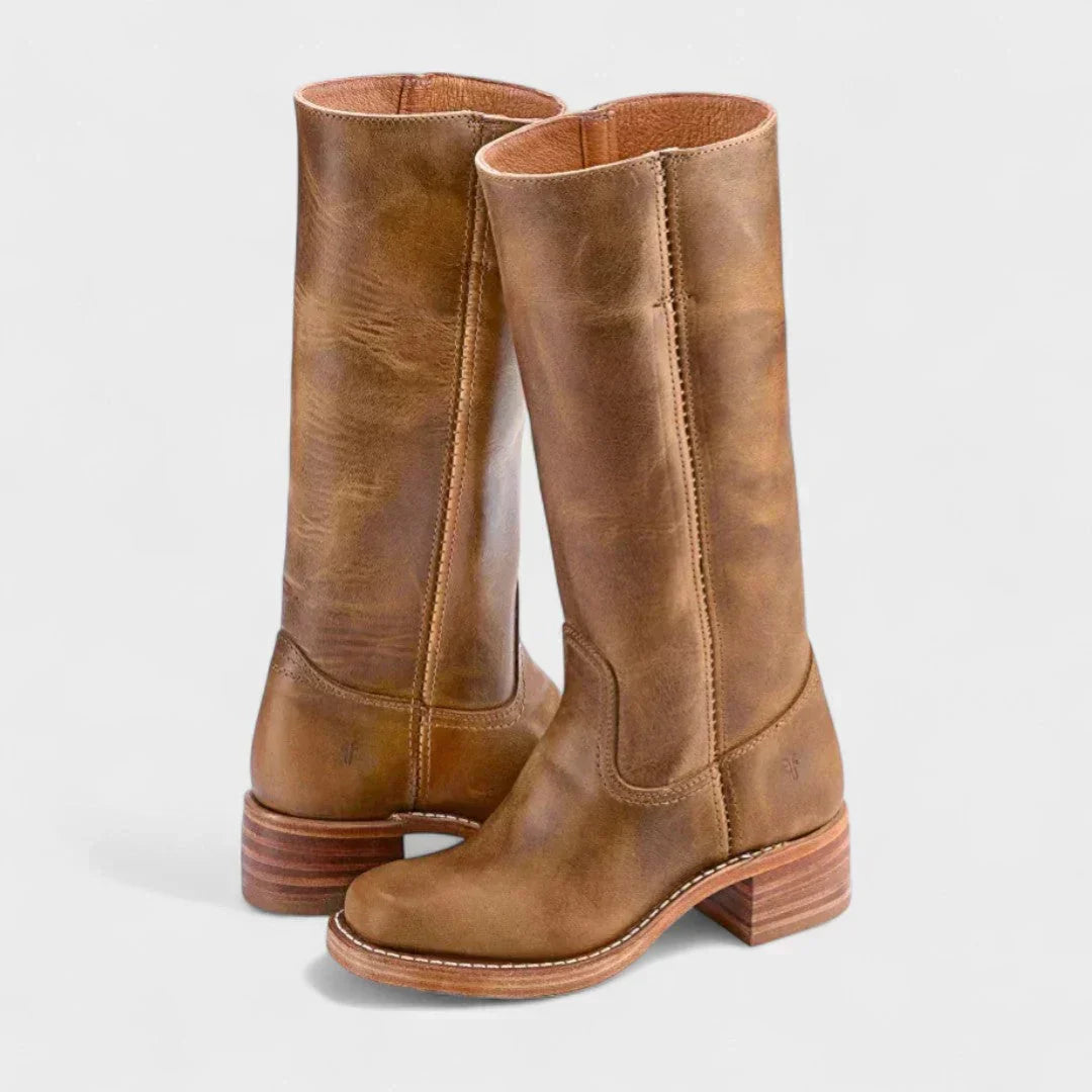 Liah | Women's Retro Comfort Boots, Non-Slip Padded Boots for Casual and Dressy Outfits