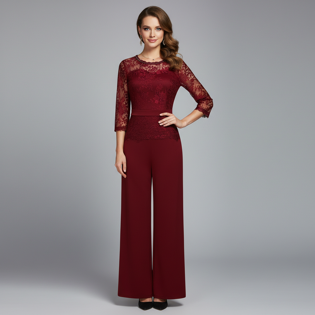 Macacão Elegante Diana | Macacão de Renda para Festa