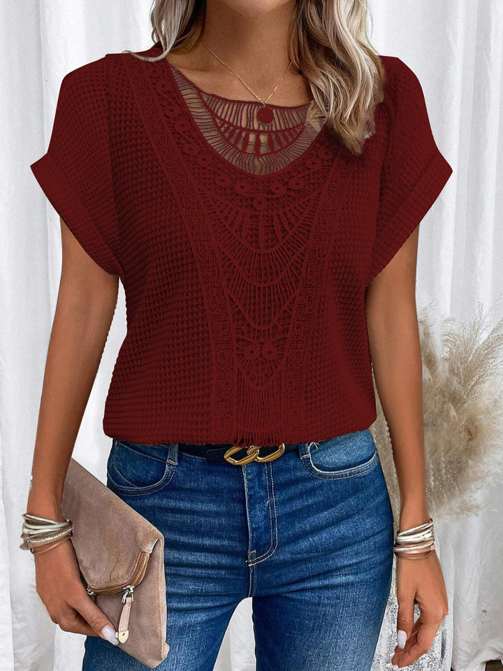 Sophie | Blusa Vintage com Detalhe em Renda