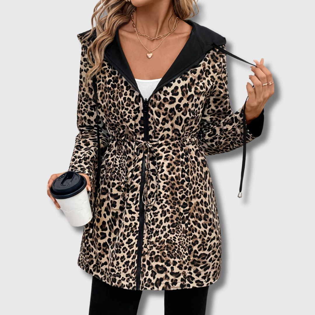 Lainey | Elegant Reversible Leopard Print Jacket