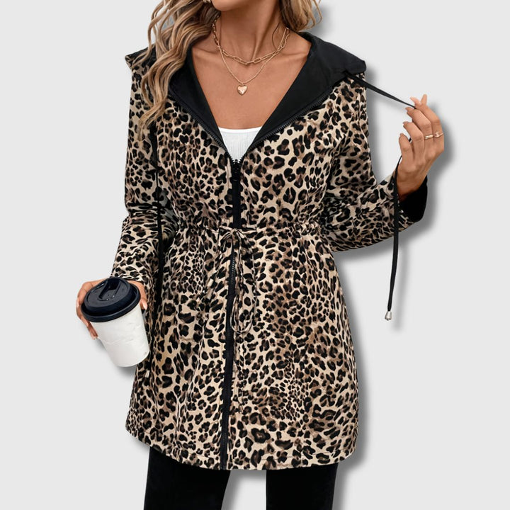 Lainey | Elegant Reversible Leopard Print Jacket