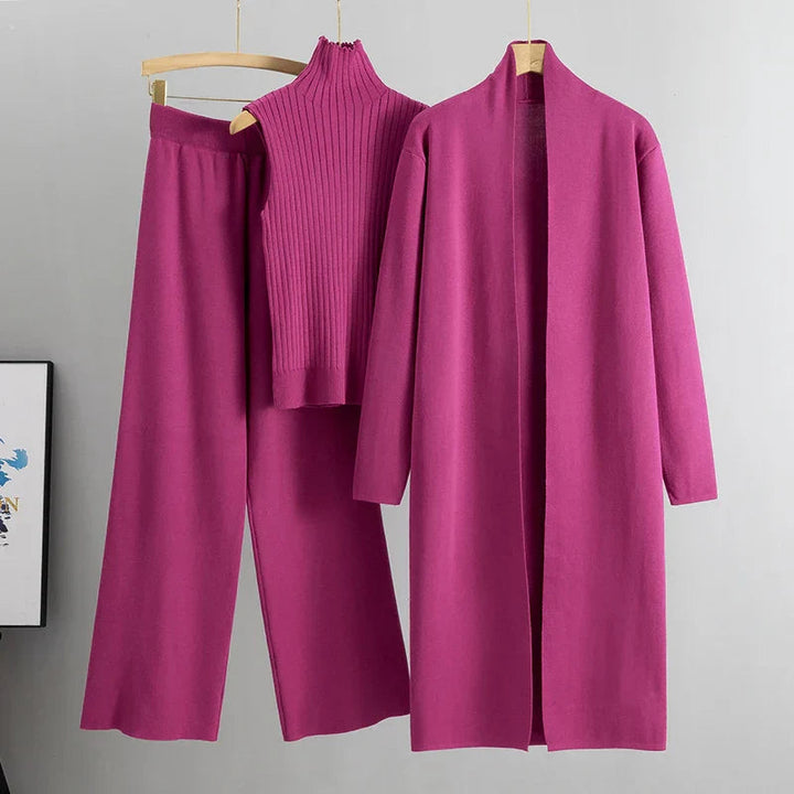 Conjunto Confortável Jillie de Três Peças | Estilo Sem Esforço