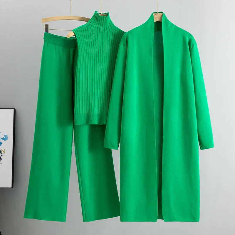 Conjunto Confortável Jillie de Três Peças | Estilo Sem Esforço