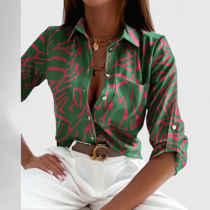 Lisette | Blusa Elegante de Manga Longa