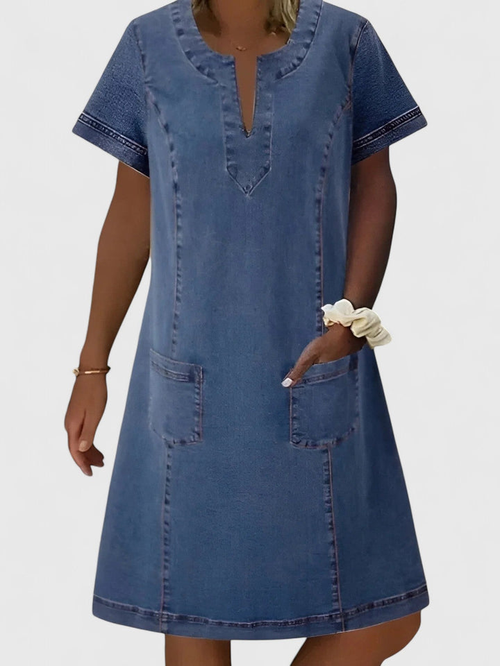 Christine | Vestido Denim Elegante