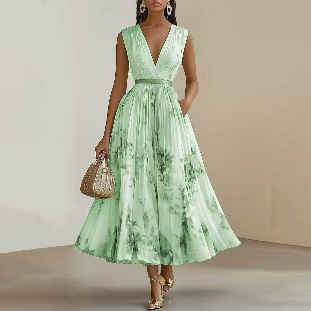 Rowella | Pleated Wedding Guest Dress