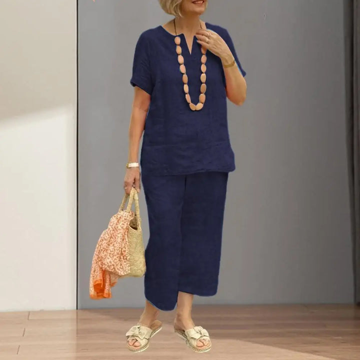 Serenah | Conjunto Confortável de Duas Peças – Elegância Sem Esforço para o Dia a Dia