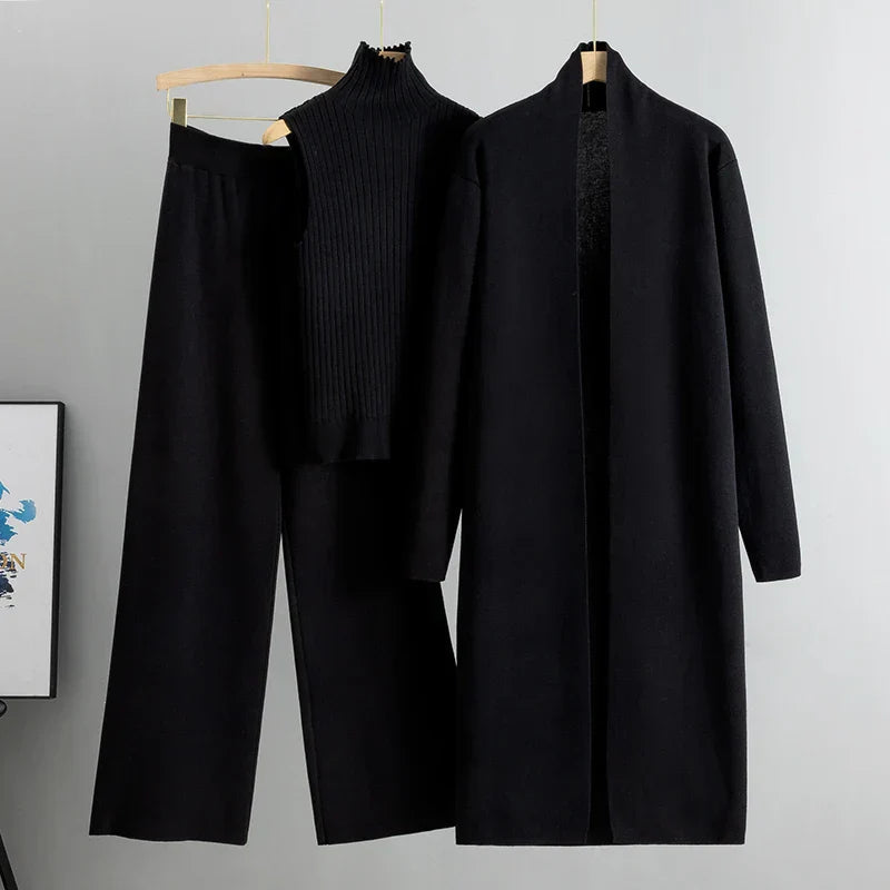 Conjunto Confortável Jillie de Três Peças | Estilo Sem Esforço