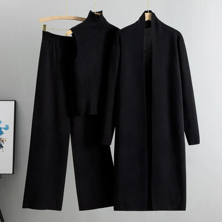 Conjunto Confortável Jillie de Três Peças | Estilo Sem Esforço
