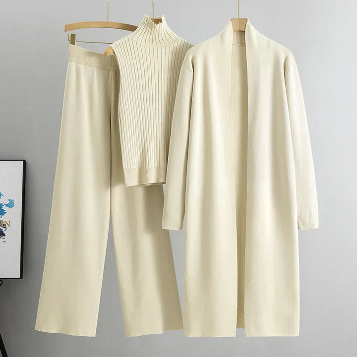 Conjunto Confortável Jillie de Três Peças | Estilo Sem Esforço