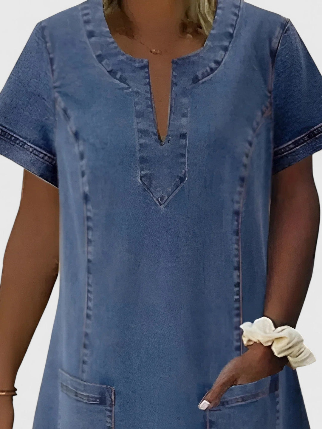 Christine | Vestido Denim Elegante