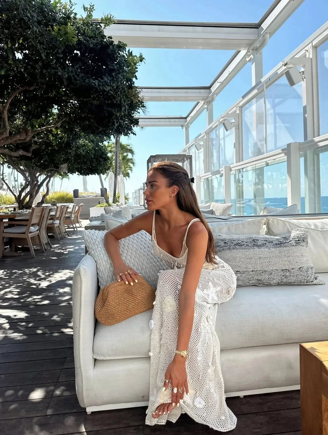 Mitchy | Stunning Pearl Maxi Dress