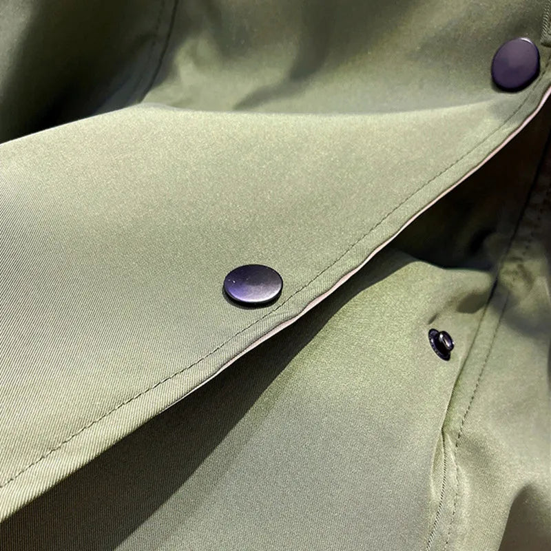 Rhea | Women's Water-Resistant Cotton Blend Jacket, Lightweight Relaxed Fit Rain Jacket