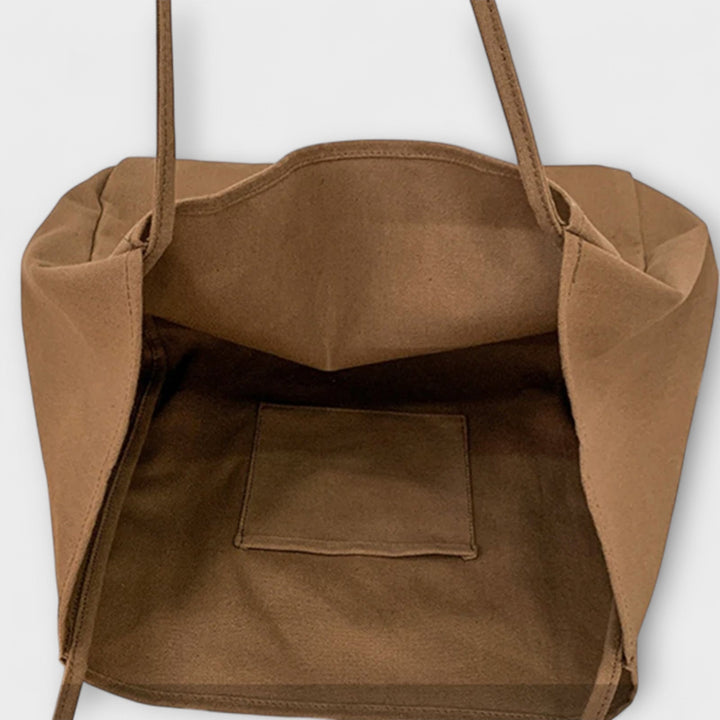 Olivia - Bolsa Shopper Grande de Lona de Alta Qualidade