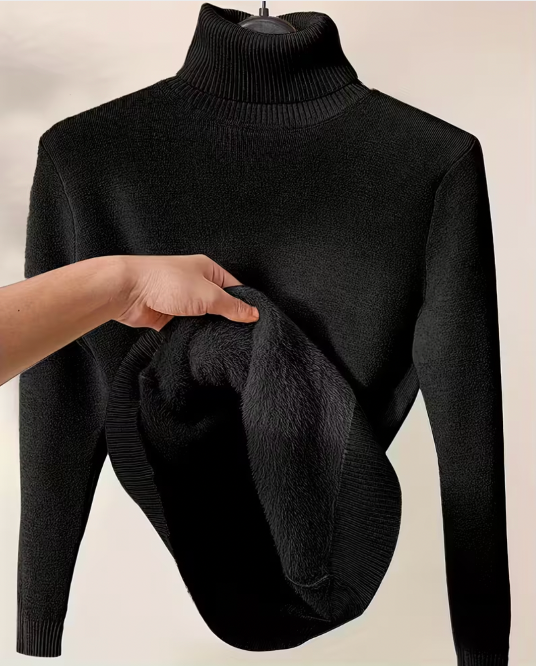 Anna - Suéter Elegante de Cuello Alto con Forro Súper Suave
