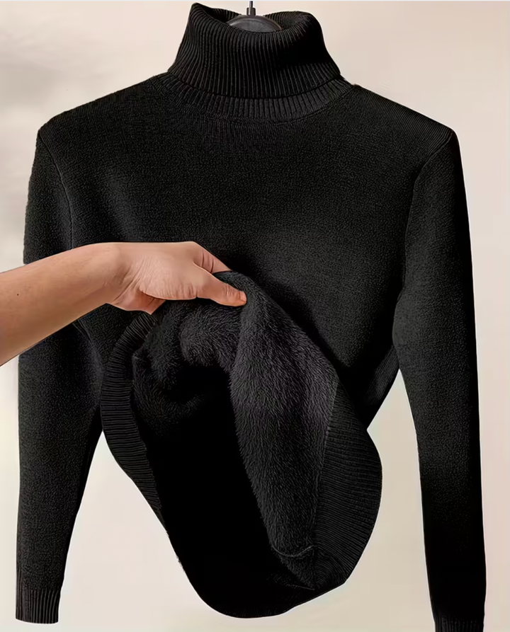 Anna - Suéter Elegante de Cuello Alto con Forro Súper Suave