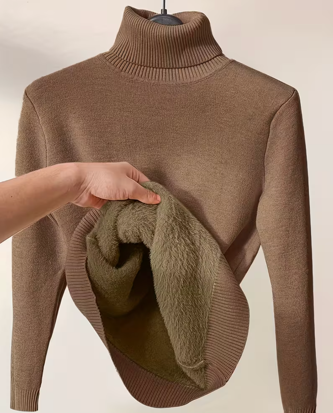 Anna - Suéter Elegante de Cuello Alto con Forro Súper Suave