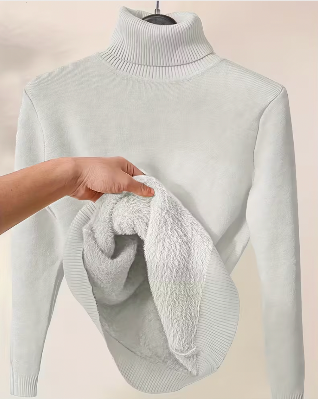Anna - Suéter Elegante de Cuello Alto con Forro Súper Suave