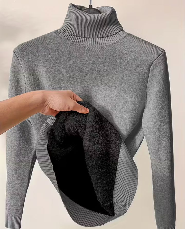 Anna - Suéter Elegante de Cuello Alto con Forro Súper Suave