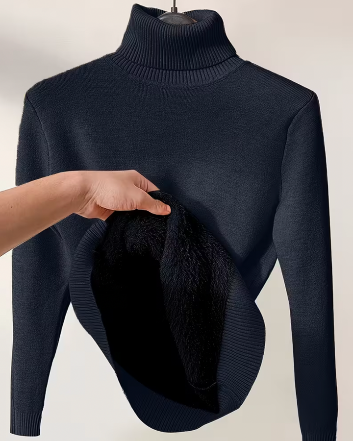 Anna - Suéter Elegante de Cuello Alto con Forro Súper Suave