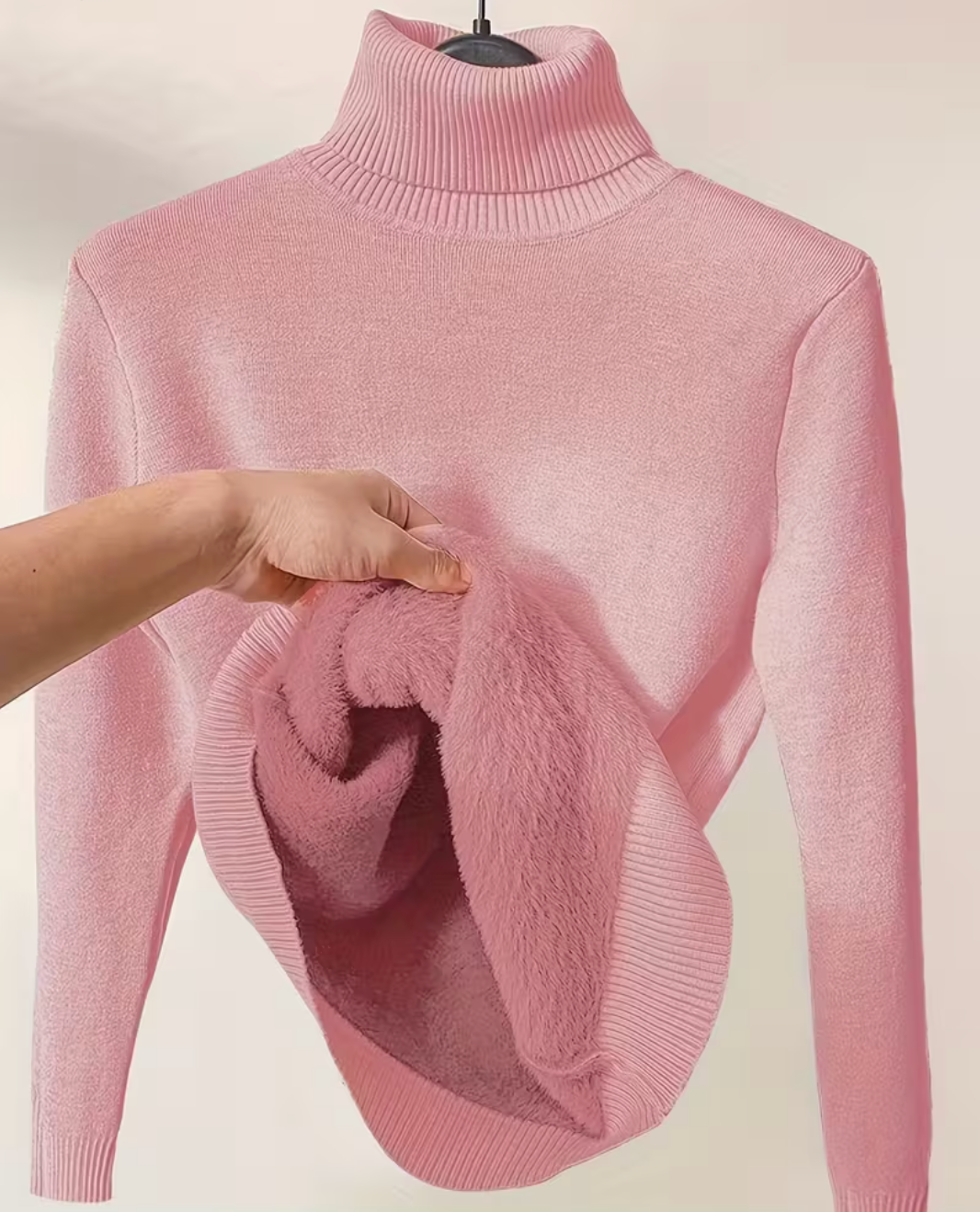 Anna - Suéter Elegante de Cuello Alto con Forro Súper Suave