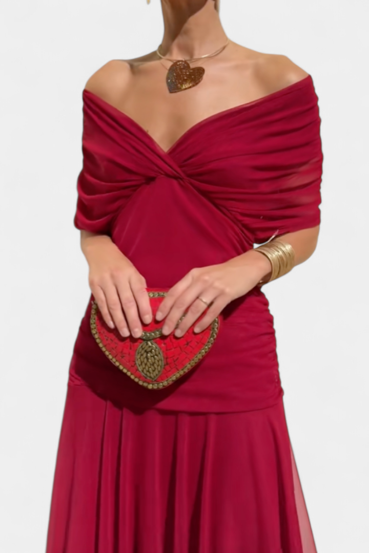 Alondra | Vestido Longo Floral com Decote em V