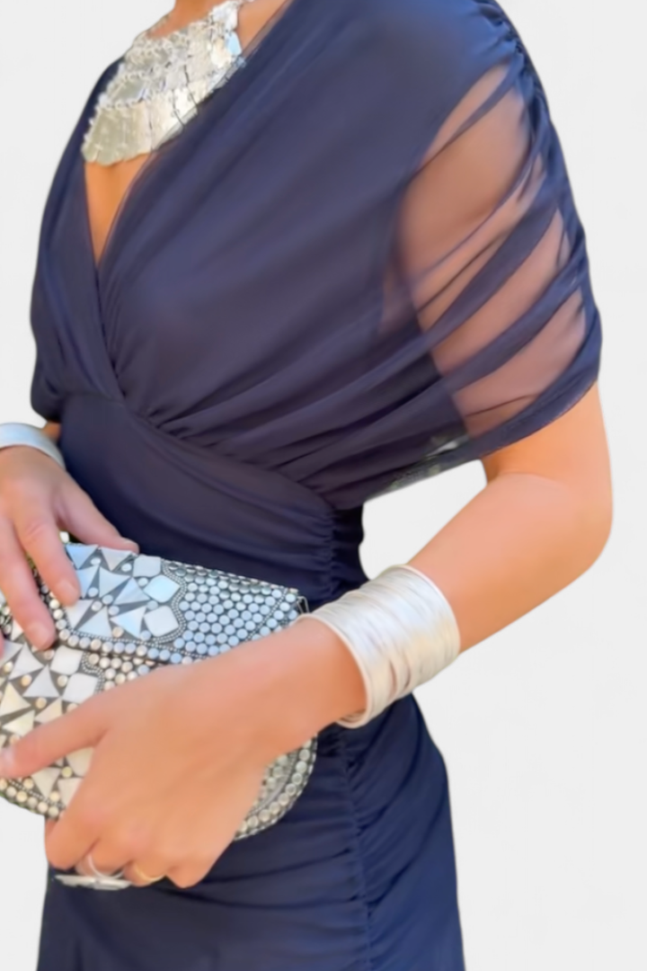 Alondra | Vestido Longo Floral com Decote em V