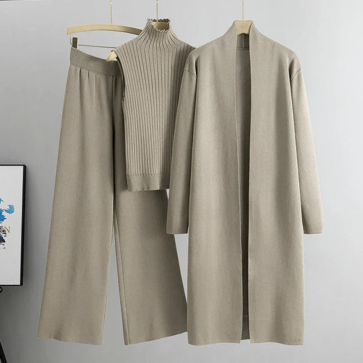 Conjunto Confortável Jillie de Três Peças | Estilo Sem Esforço