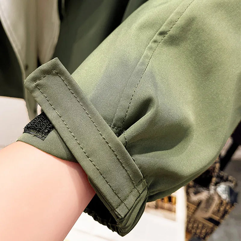 Rhea | Women's Water-Resistant Cotton Blend Jacket, Lightweight Relaxed Fit Rain Jacket