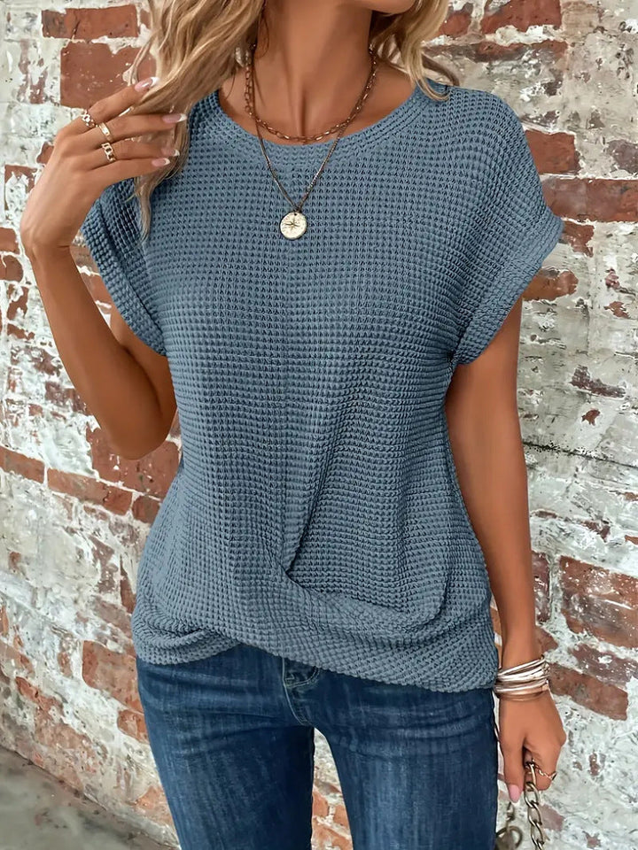 Sophie - Camiseta de Cuello Redondo Dulce
