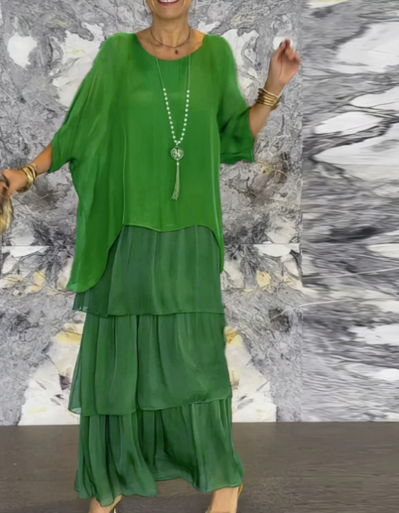 Vestido Longo Elegante e Fluido