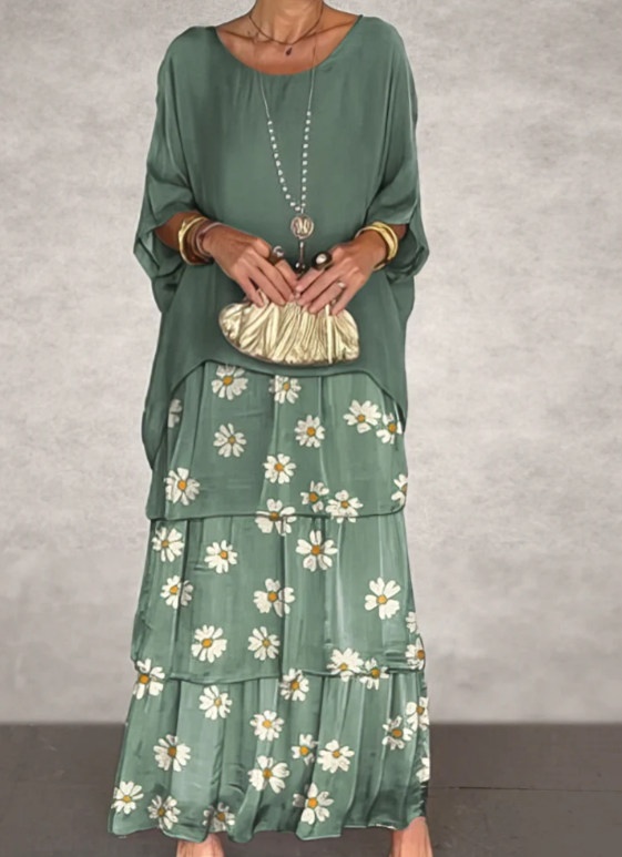 Vestido Longo Elegante e Fluido