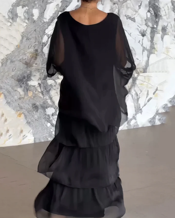 Vestido Longo Elegante e Fluido