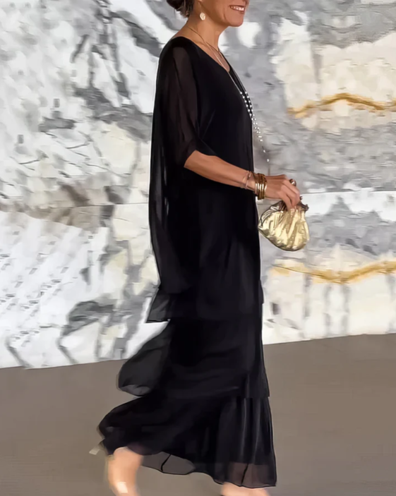 Juliette |  Elegant Tummy Covering Maxi Dress