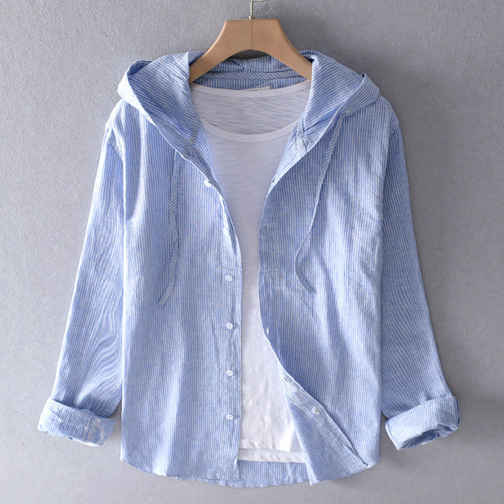 Blusa de Algodão com Capuz Tori – Macia, Respirável e Estilosa sem Esforço