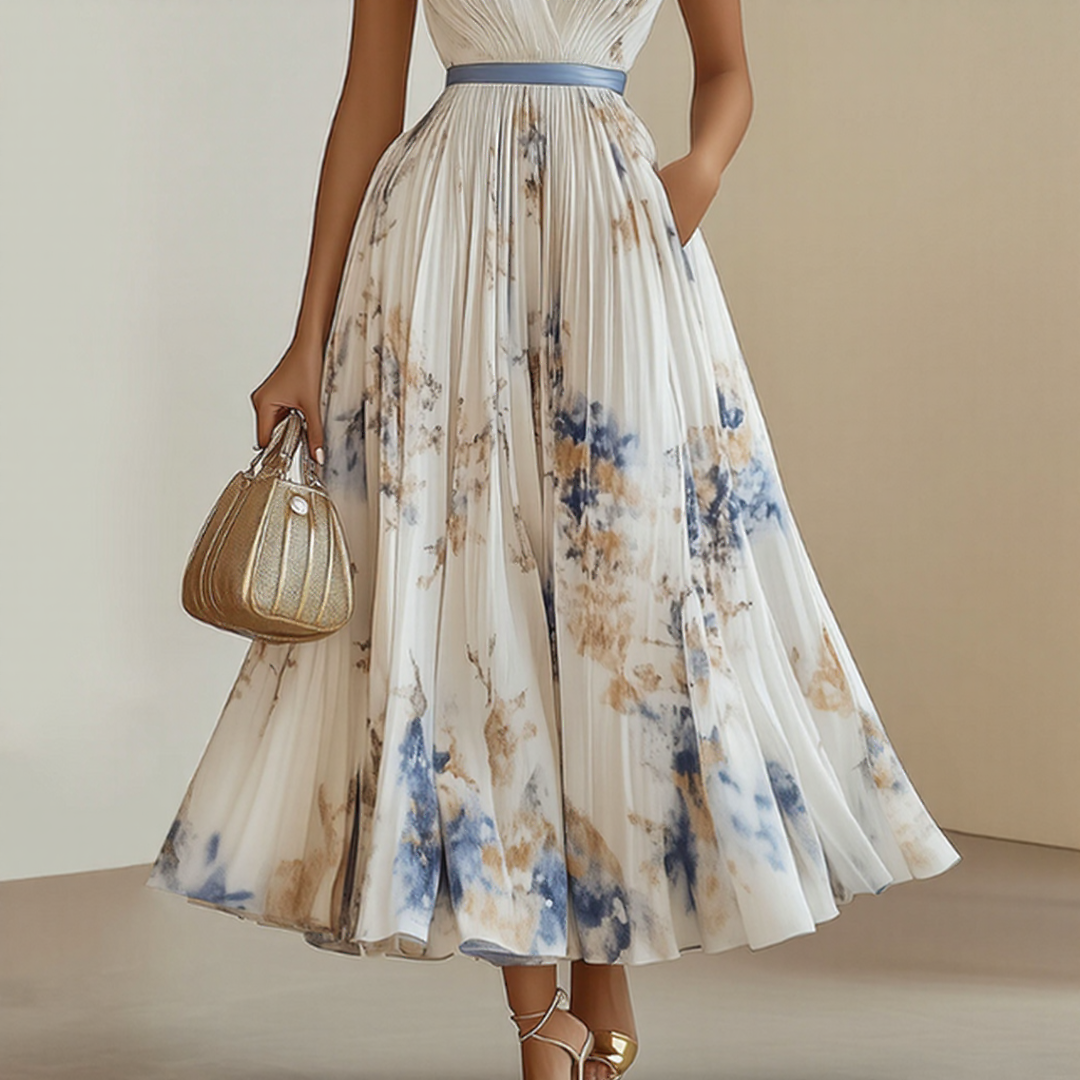 Rowella | Pleated Wedding Guest Dress