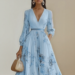 Rowella | Pleated Wedding Guest Dress