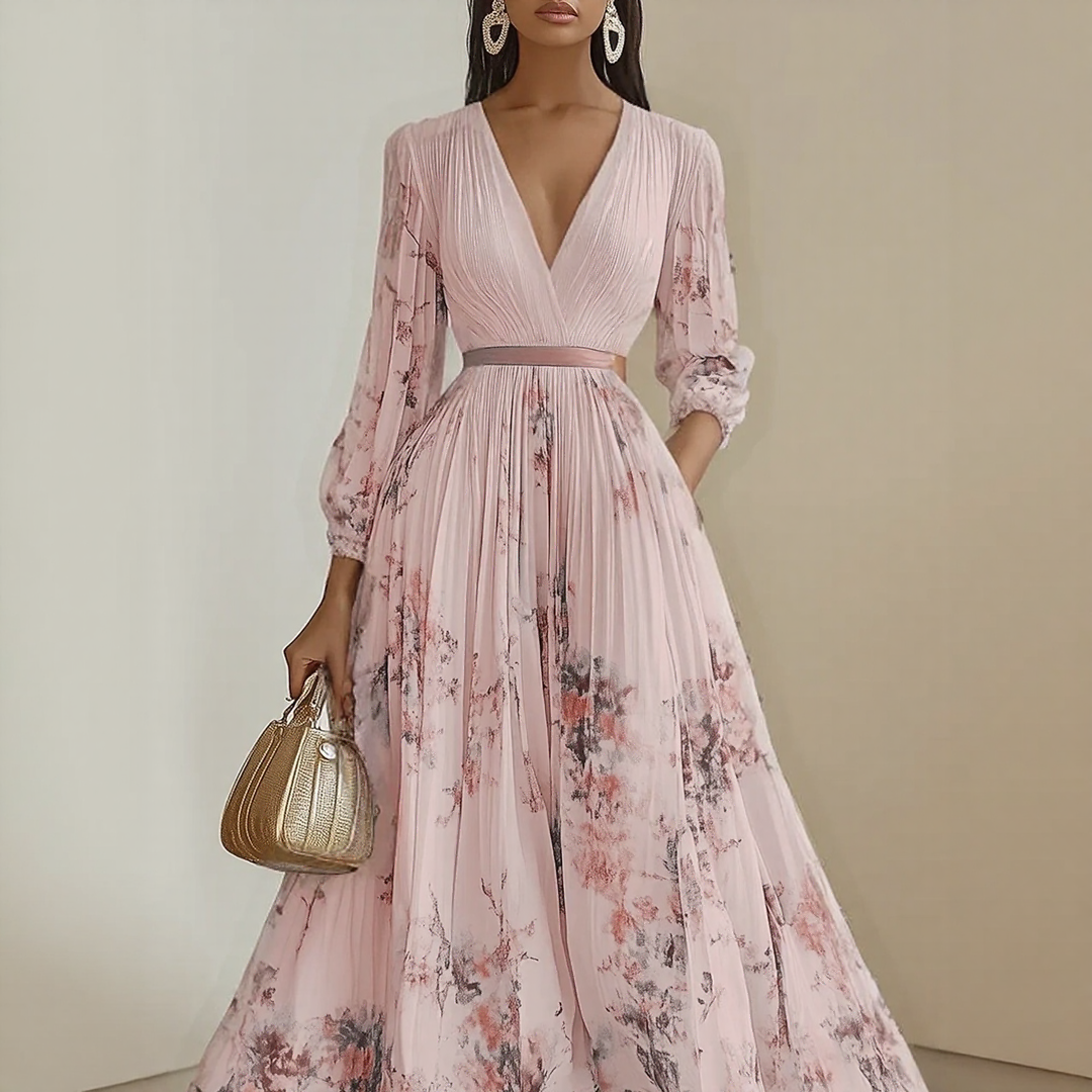 Rowella | Pleated Wedding Guest Dress