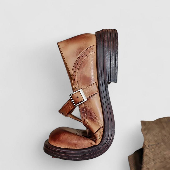 Louisa | Women's Classic Mary Jane Flats, Cushioned Non-Slip Comfort Shoes