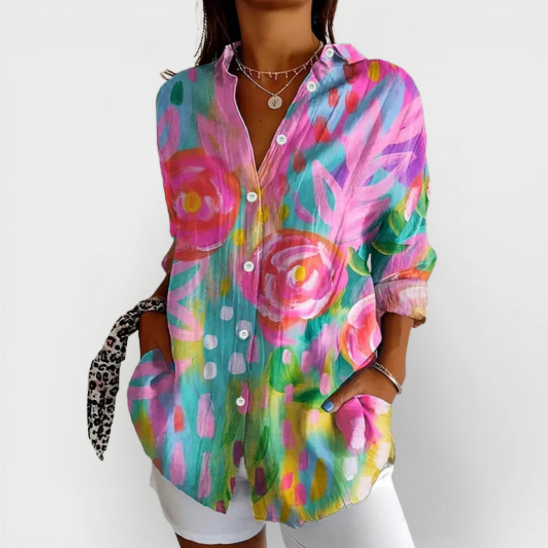 Sadie | Blusa com Estampa Colorida