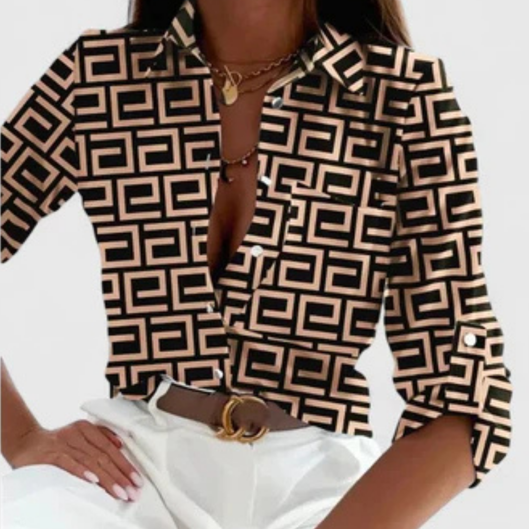 Lisette | Blusa Elegante de Manga Longa