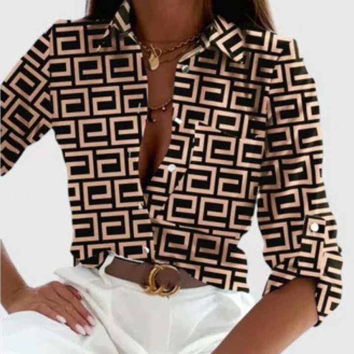 Lisette | Blusa Elegante de Manga Longa