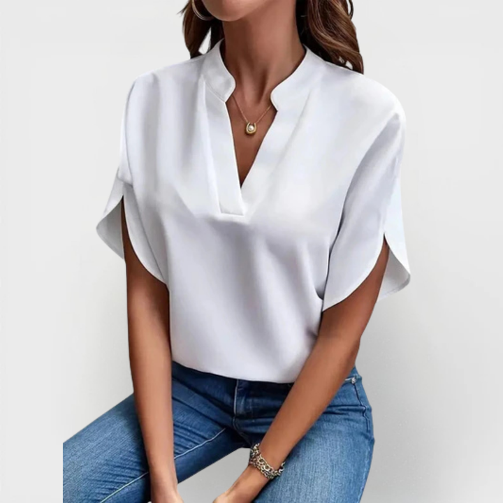 Beatrix | Camisa Suave e Elegante com Decote V
